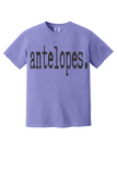 Antelopes Typography Comfort Colors Tee