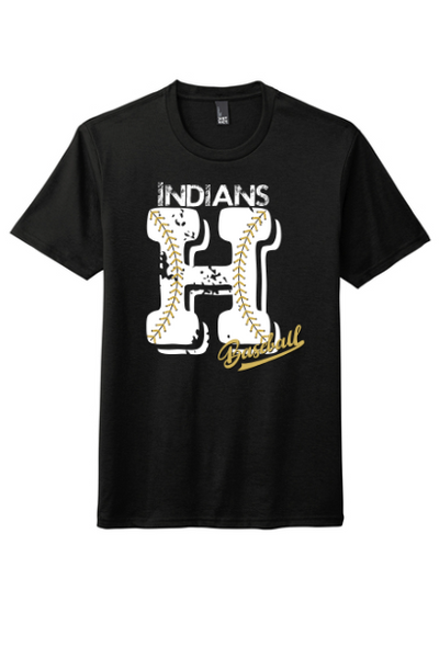 Indians "H"Baseball Tee