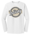Indians Vintage Bubble Letters on White
