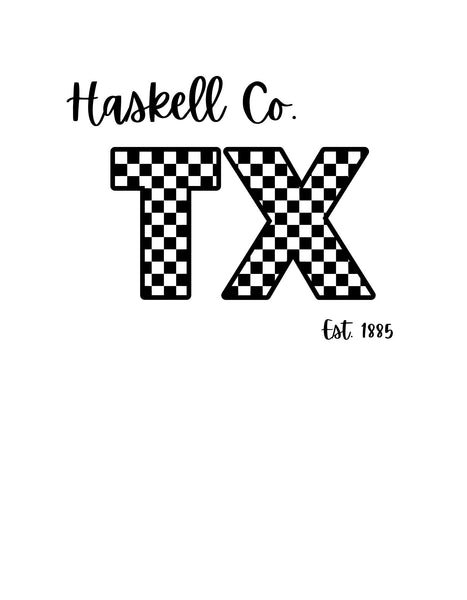 Checkered design on soft triblend