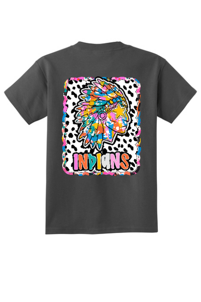 Colorful Indian Dotty and Paint Tee